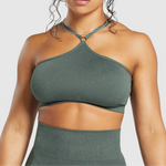 Adapt Fleck Seamless Halterneck Bralette